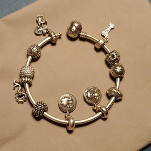Pandora bangle with 11 charms